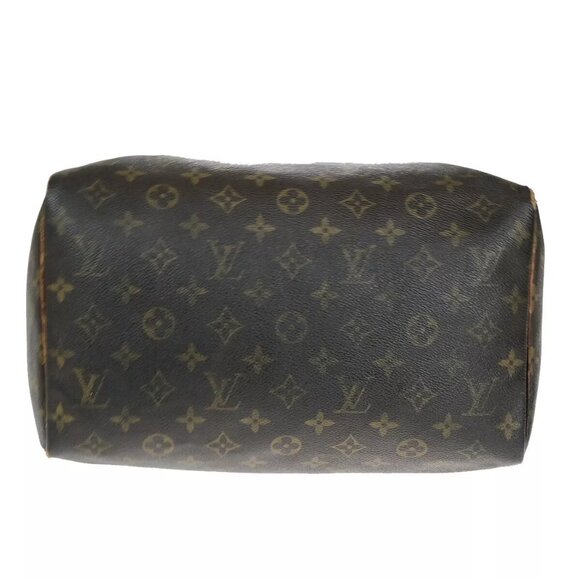 LOUIS VUITTON Speedy 30 Travel Hand Bag Monogram Leather Brown - Picture 6 of 16